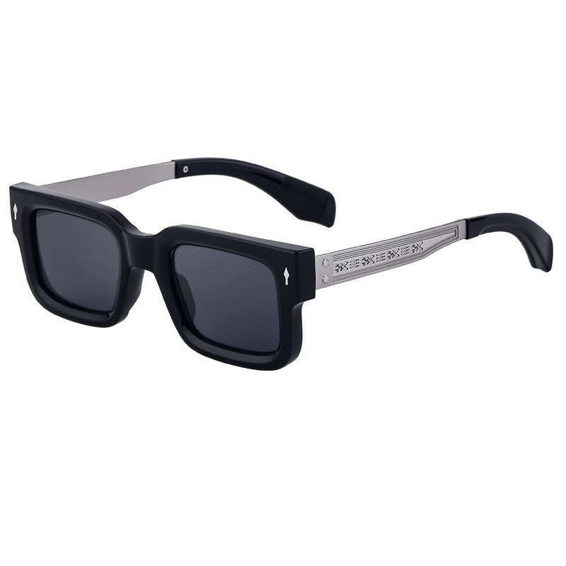Musvibe 1078 | Simple retro square frame sunglasses