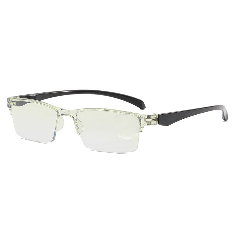 Small yellow mirror smart zoom reading glasses