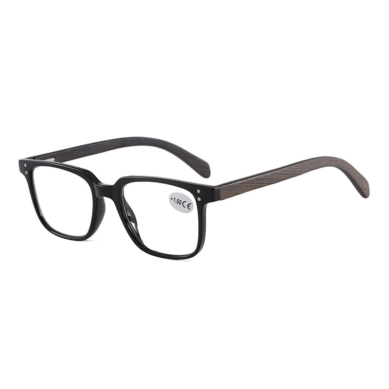 Mousvibe 1398 | Slingshot hinge bamboo feet reading glasses