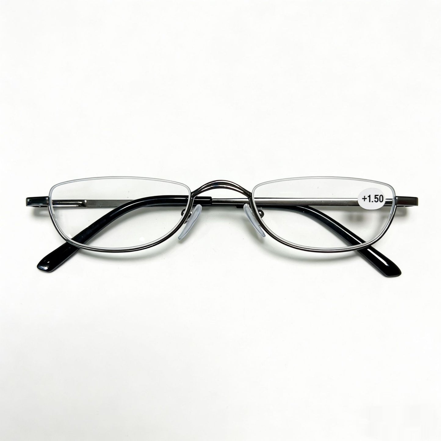 Mousvibe 1346 | Foldable Semi-Round Metal-Frame Reading Glasses