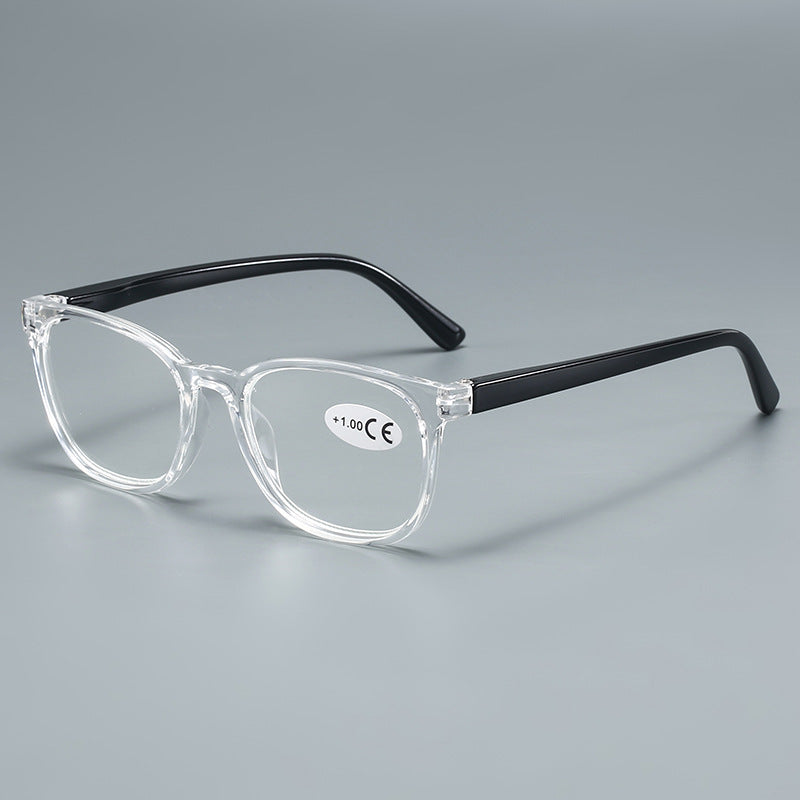 Mousvibe 1216 | Simple and Artistic Square Frame PC Reading Glasses