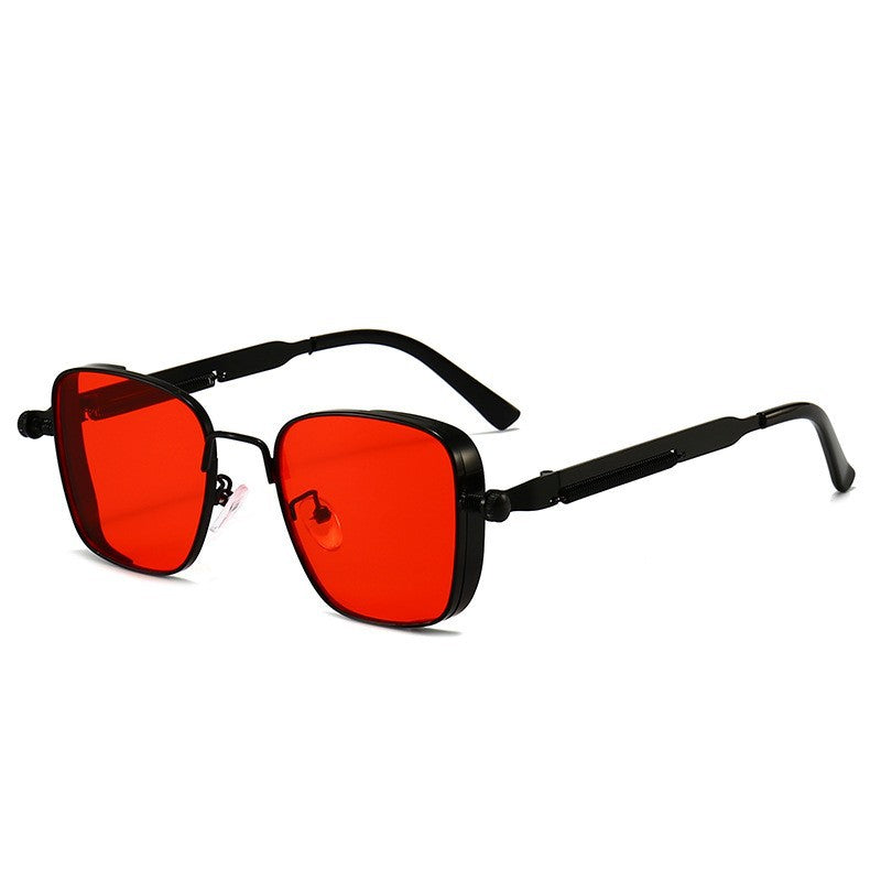 Mousvibe 1404 | Vintage Square Steampunk Metal Sunglasses