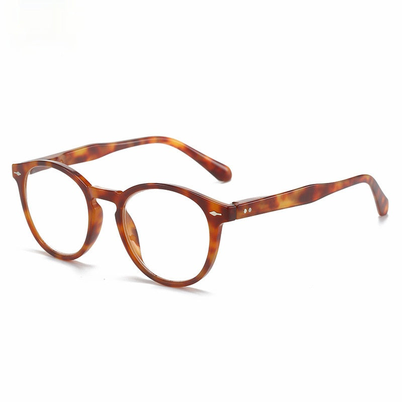 Mousvibe 1133 | Studded Oval Blue-Light Blocking Reading Glasses