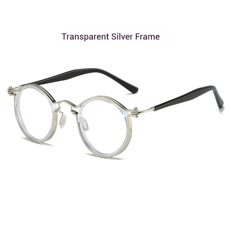 Mousvibe 1159 | Vintage Round-Frame Blue-Light Blocking Reading Glasses