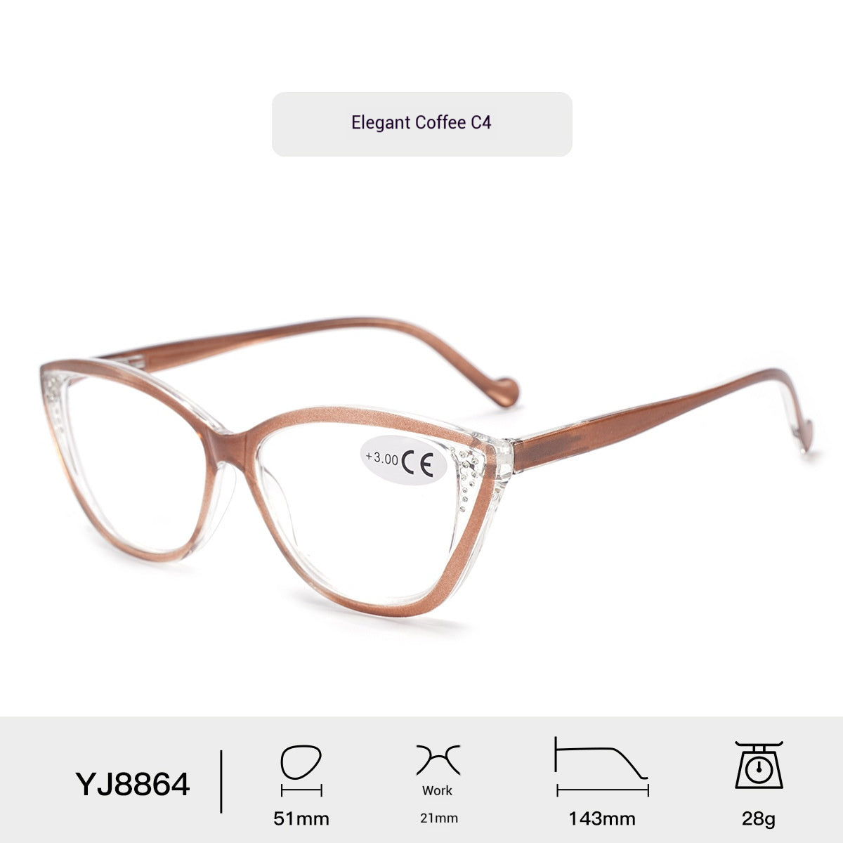 Mousvibe 1192 | Minimalist PC Slingshot Full-Frame Reading Glasses