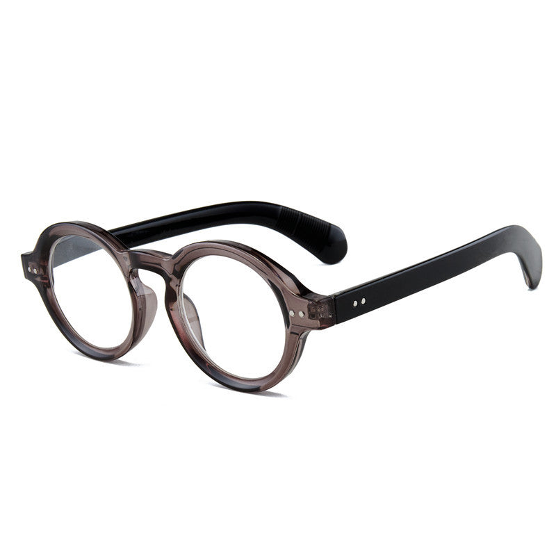 Mousvibe 1344 | Retro-Style Round Reading Glasses with Distinctive Rivet Details