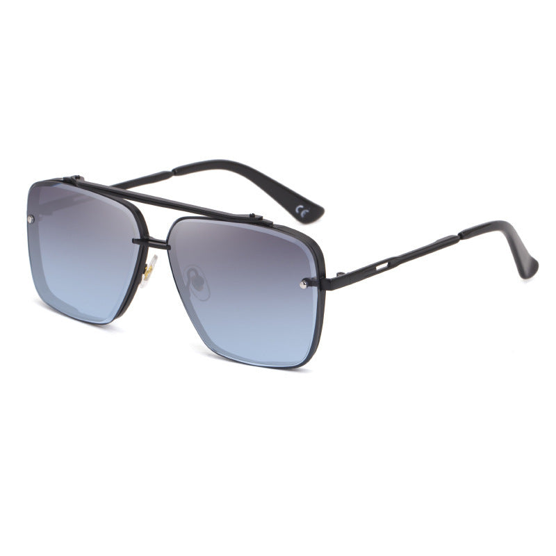 Retro Large Square Frame Sunglasses