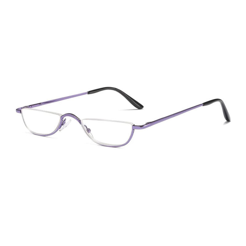 Mousvibe 1346 | Foldable Semi-Round Metal-Frame Reading Glasses