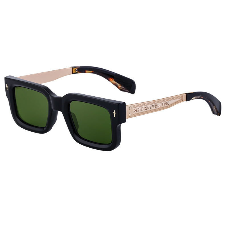 Musvibe 1078 | Simple retro square frame sunglasses