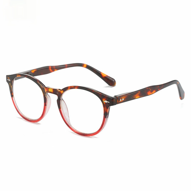 Mousvibe 1133 | Studded Oval Blue-Light Blocking Reading Glasses
