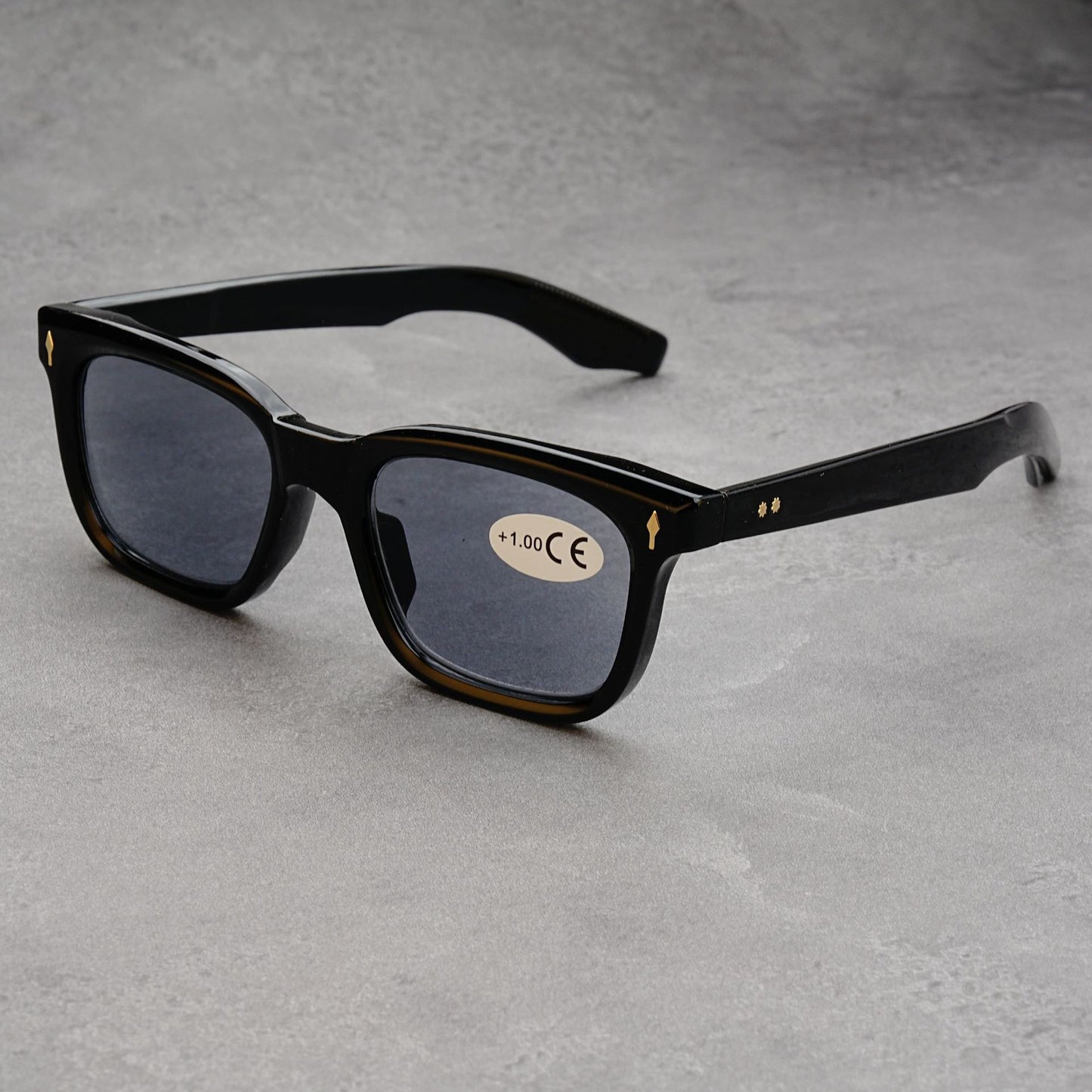 Mousvibe 1132 | Stylish tea tortoiseshell square-frame reading glasses