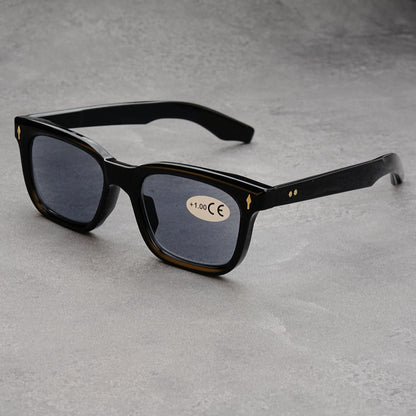 Mousvibe 1132 | Stylish tea tortoiseshell square-frame reading glasses