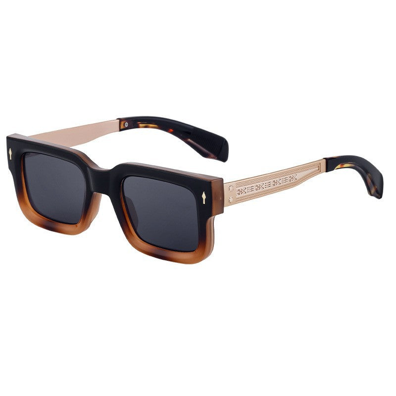 Musvibe 1078 | Simple retro square frame sunglasses