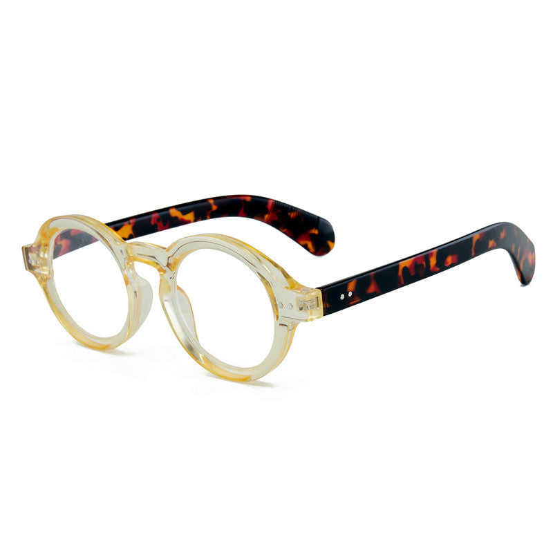 Mousvibe 1344 | Retro-Style Round Reading Glasses with Distinctive Rivet Details