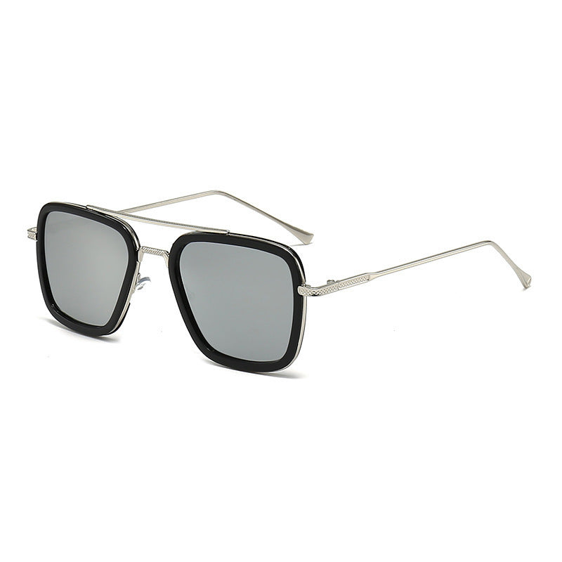 Mousvibe 1385 | Square Metal Western-Style Sunglasses