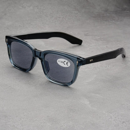 Mousvibe 1132 | Stylish tea tortoiseshell square-frame reading glasses