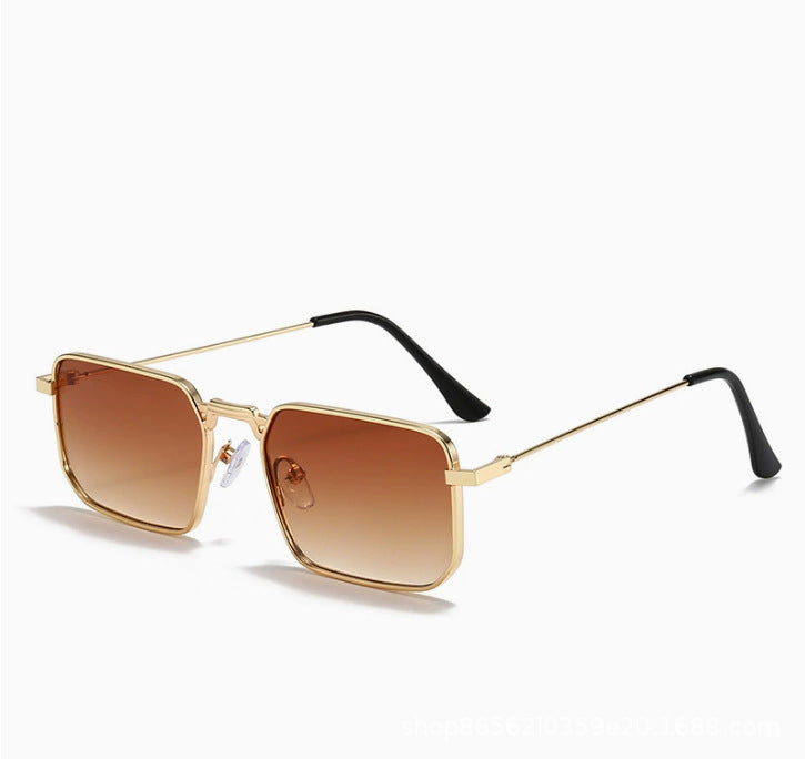 Mousvibe 1393 | Men's Square Metal Sunglasses (Western Style)