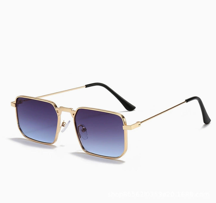 Mousvibe 1393 | Men's Square Metal Sunglasses (Western Style)