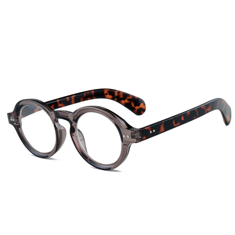 Mousvibe 1344 | Retro-Style Round Reading Glasses with Distinctive Rivet Details