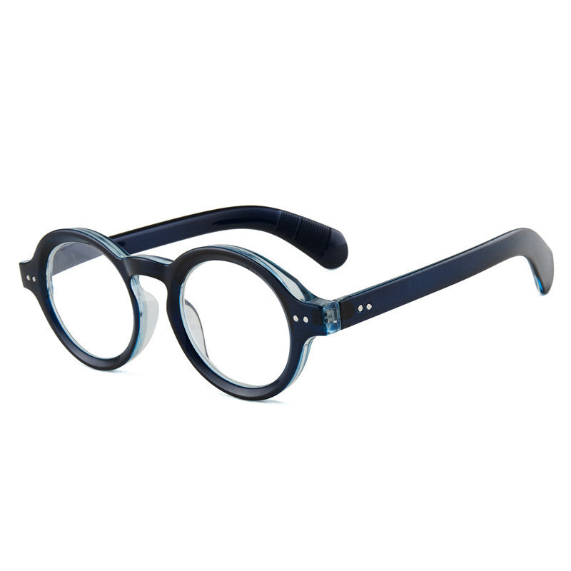 Mousvibe 1344 | Retro-Style Round Reading Glasses with Distinctive Rivet Details