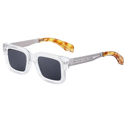 Musvibe 1078 | Simple retro square frame sunglasses