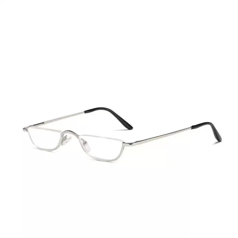 Mousvibe 1346 | Foldable Semi-Round Metal-Frame Reading Glasses
