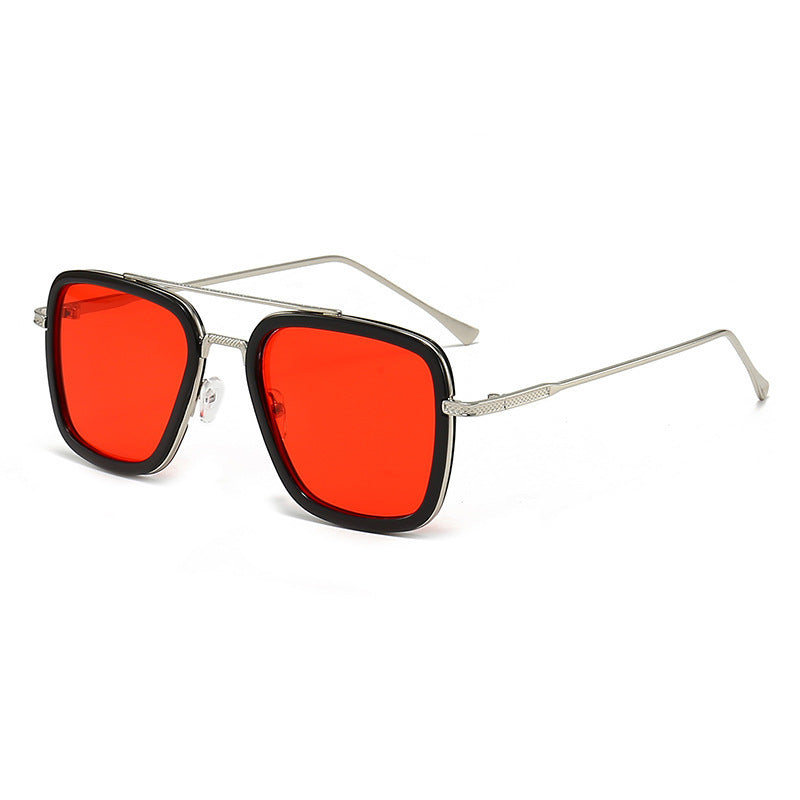 Mousvibe 1385 | Square Metal Western-Style Sunglasses