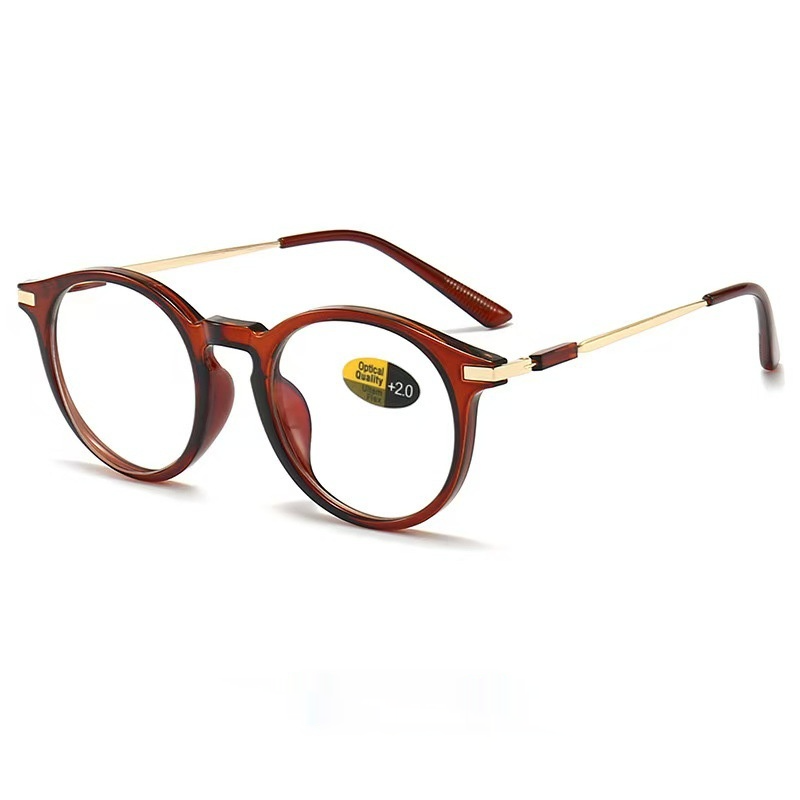 Mousvibe 1169 | Round-frame vintage-inspired blue-light blocking reading glasses