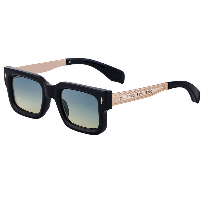 Musvibe 1078 | Simple retro square frame sunglasses