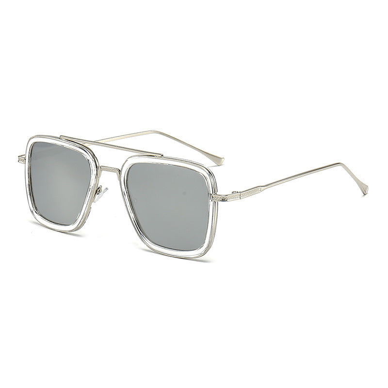Mousvibe 1385 | Square Metal Western-Style Sunglasses