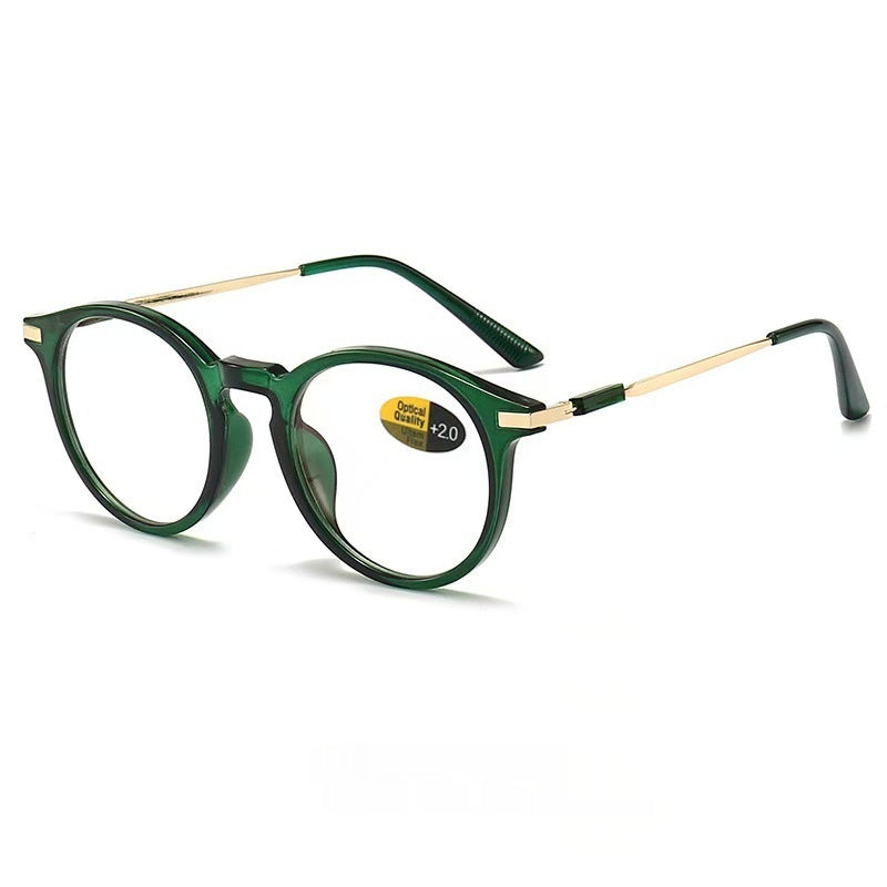 Mousvibe 1169 | Round-frame vintage-inspired blue-light blocking reading glasses