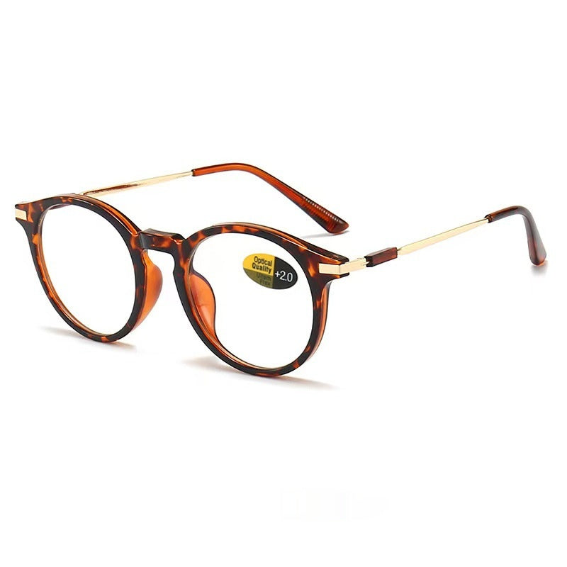 Mousvibe 1169 | Round-frame vintage-inspired blue-light blocking reading glasses
