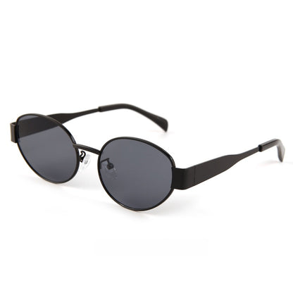 Mousvibe 1387 | Retro Oval Metal Sunglasses