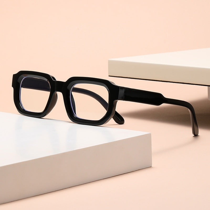 Mousvibe 1401 | Icy Blue Light-Colored Square-Frame Sunglasses