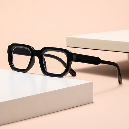 Mousvibe 1401 | Icy Blue Light-Colored Square-Frame Sunglasses