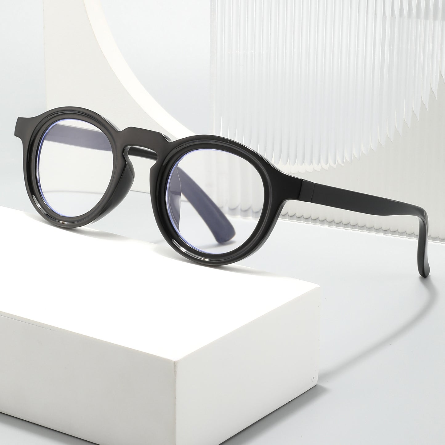Mousvibe 1353 | Stylish Thick-rimmed Leopard Print Reading Glasses