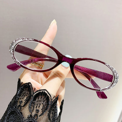Mousvibe 1425 | Stylish Small Frame Luxury High-Definition Diamond-Studded Reading Glasses