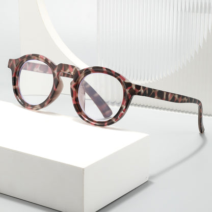 Mousvibe 1353 | Stylish Thick-rimmed Leopard Print Reading Glasses