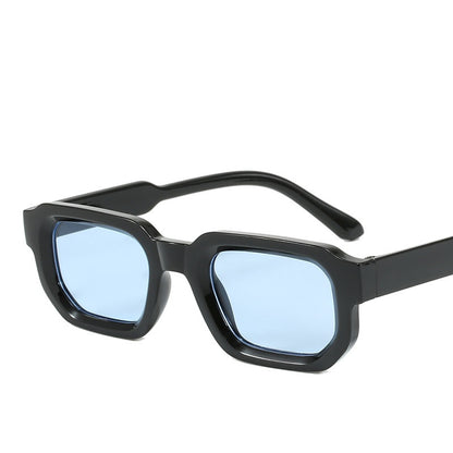 Mousvibe 1401 | Icy Blue Light-Colored Square-Frame Sunglasses