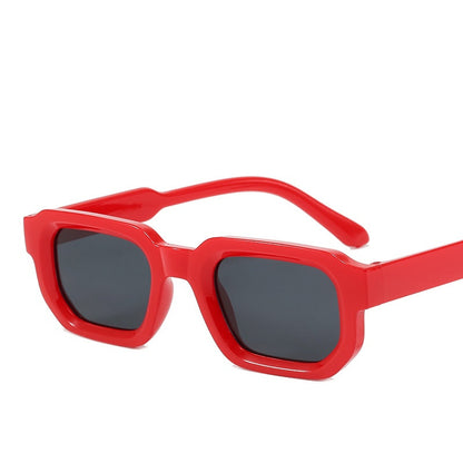 Mousvibe 1401 | Icy Blue Light-Colored Square-Frame Sunglasses