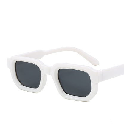 Mousvibe 1401 | Icy Blue Light-Colored Square-Frame Sunglasses